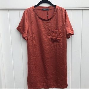 Satin T-Shirt Dress